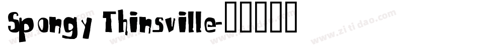 Spongy Thinsville字体转换